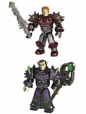 Mega Bloks World of Warcraft Huamn Soldier Elf Building Figure Model Toy Rare 2x