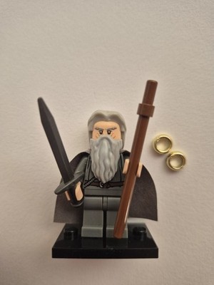 Lego Gandalf the Grey Minifigure Hair Lord of the Rings Hobbit 79014 lor073 D11