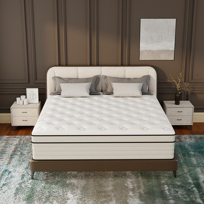 12'' 14'' Mattress Gel Memory Foam Hybrid Spring Twin Full Queen King Bed in a Box