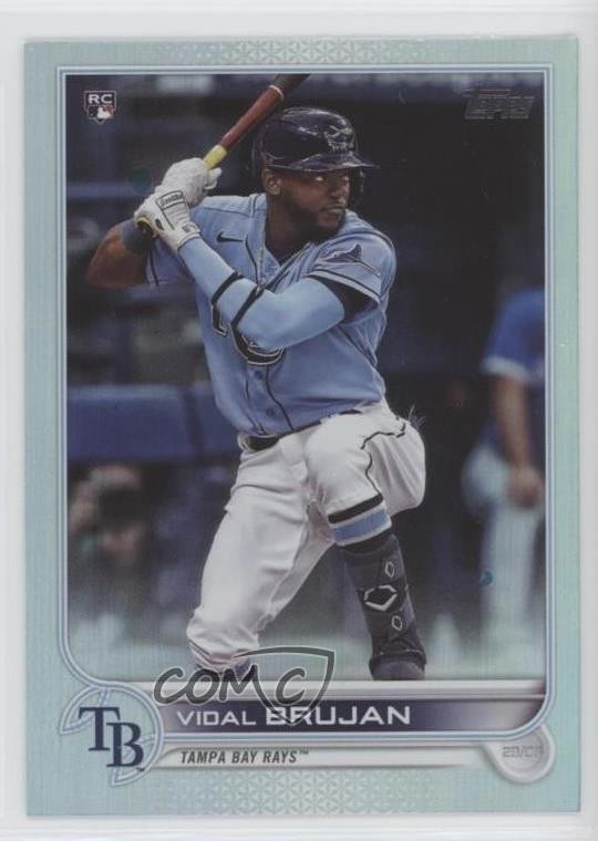 2022 Topps Series 1 Rainbow Foil Vidal Brujan #25 Rookie RC 2k3