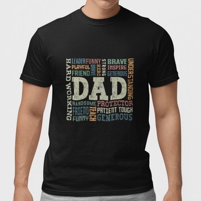 Dad Definition T Shirt Funny Father Gift Hard Working Protector Graphic Tee