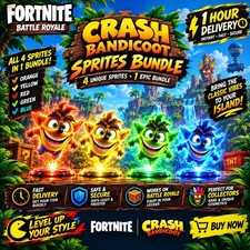 4 ALL NEW CRASH BANDICOOT BUNDLE 1 hour deliv...