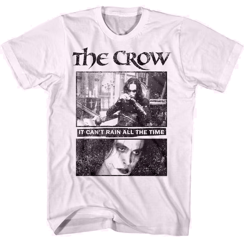 THE CROW T-Shirt Brandon Lee Character Movie Vintage Tees