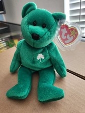 Ty Beanie Baby ERIN the Irish Bear MWMTs Plush Stuffed Animal Toy
