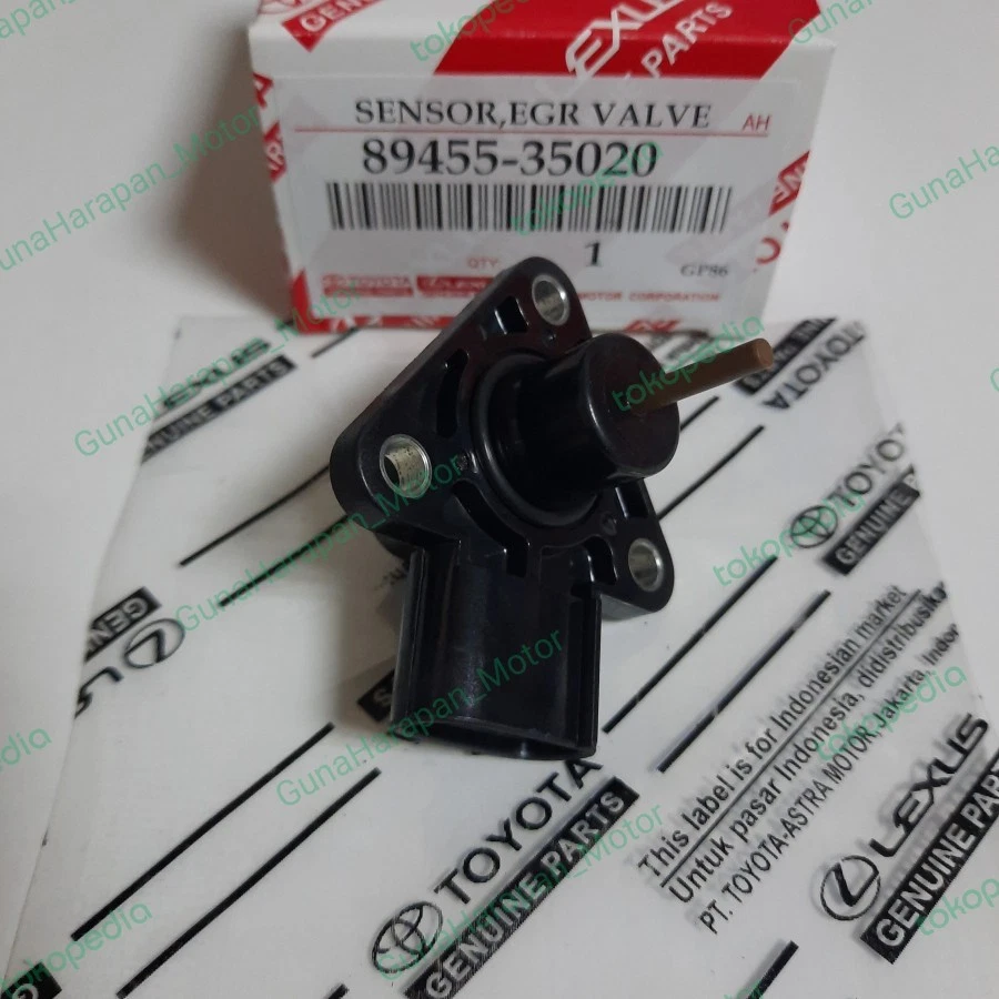 Conjunto de sensor de válvula EGR compatible con Toyota Corolla 2005-2006 89452-35020 OEM/original Foto 2 de 3