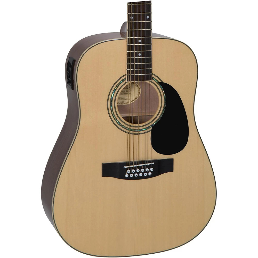 Mitchell D120S12E 12-String Dreadnought Acoustic-Electric Guitar Natural 56290₽