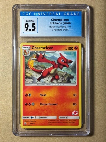 Charmeleon Battle Academy Exclusive Pokemon Card 8/68 #51 CGC Gem Mint 9.5