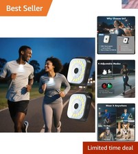 2 Pack Running Lights for Runners - Rechargeable Clip on Flashlight, Running ...