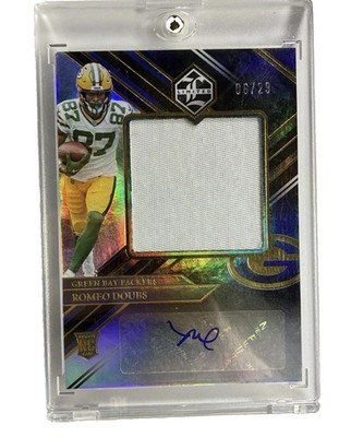 2022 Limited - Rookie Patch Autographs Jumbo Romeo Doubs #181 Holographic /29