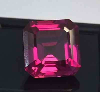 Natural Pinkish Rhodolite Asscher Cut 11-13 Ct Loose Certified Gemstone TQ183