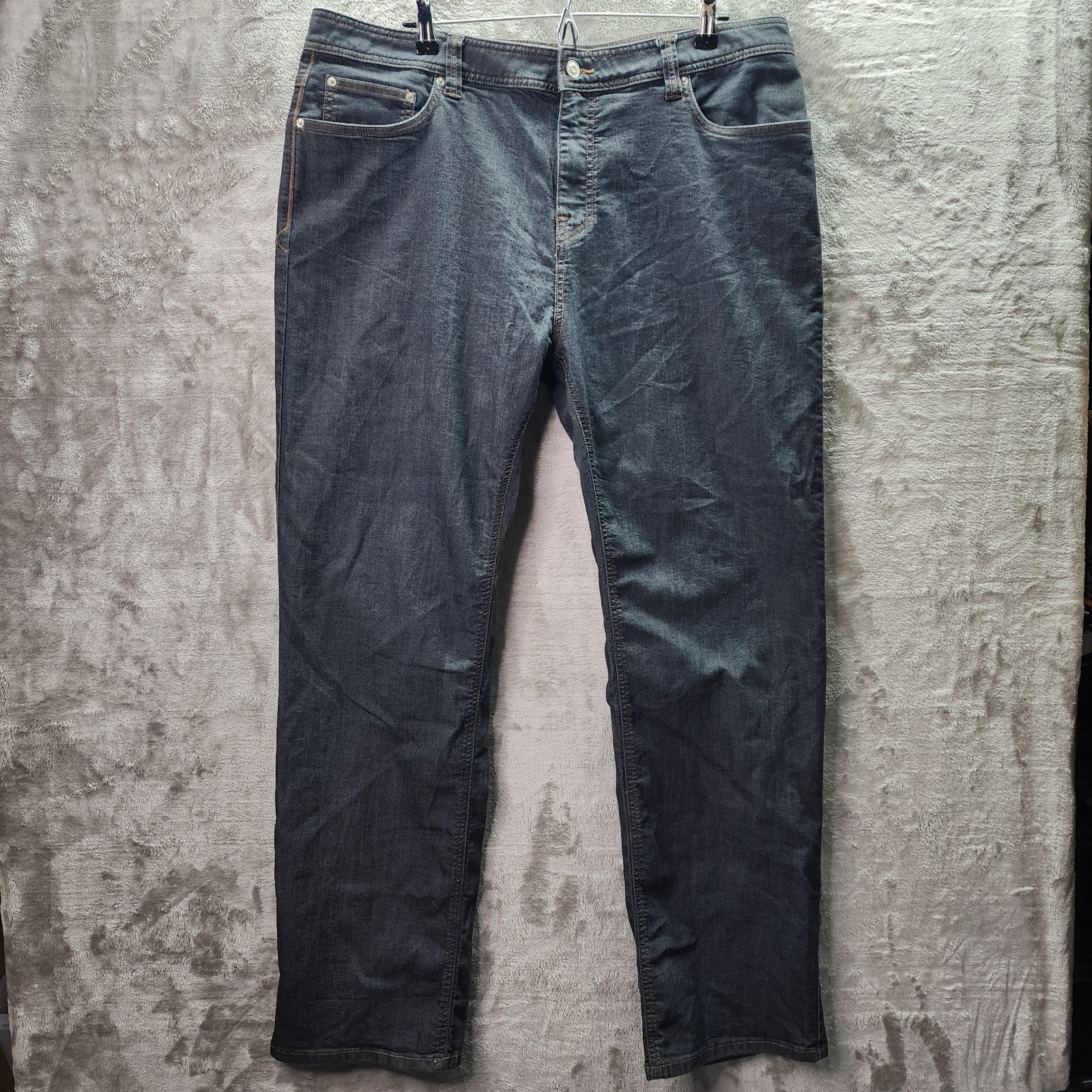 &rsquo;s 34 Dark Wash Organic Cotton Stretch Denim Jeans Slim Fi