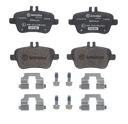 Brake Pads Set fits MERCEDES A180 W176 1.6 Rear 12 to 18 M270.910 Brembo Quality - Image 33