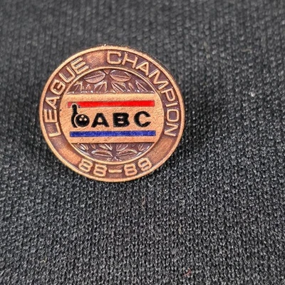 ABC Bowling League Champion Anstecknadel 88-89 Emaille Sportpreis - Bild 1 von 3