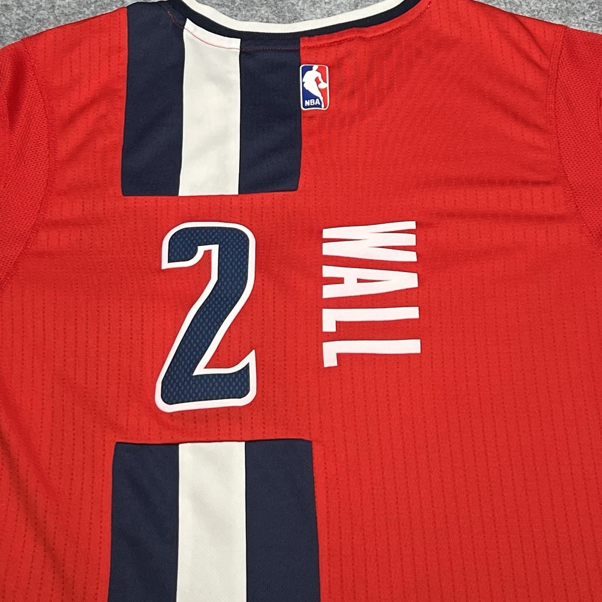 ADIDAS NBA John Wall 2015-16 Wizards Pride Sleeved Jersey adult XL 