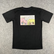 Metaverse Anime T-Shirt Mens Large Black Facebook Meta Manga Cartoon Cotton Rare