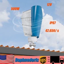 100W Wind Turbine Generator Kit DC 12V Charger Controller Wind Energy System