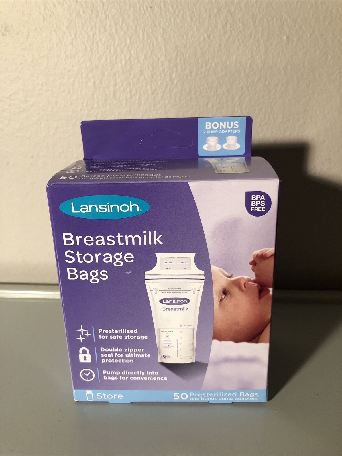 Lansinoh Breastmilk Storage Bags 50 Prestererilized Pcs (box E)
