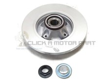 PEUGEOT 208 2012-2018 REAR 1 BRAKE DISC FITTED WHEEL BEARING ABS RING NEW