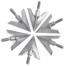 Archery Broadheads 100 Grain Compound Bow Hunting 3 Blade Fixed Arrowheads Tip