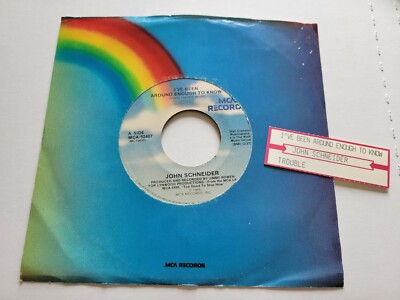 JOHN SCHNEIDER - I've Been Around Enough To Know / Trouble COUNTRY ROCK 7'' 