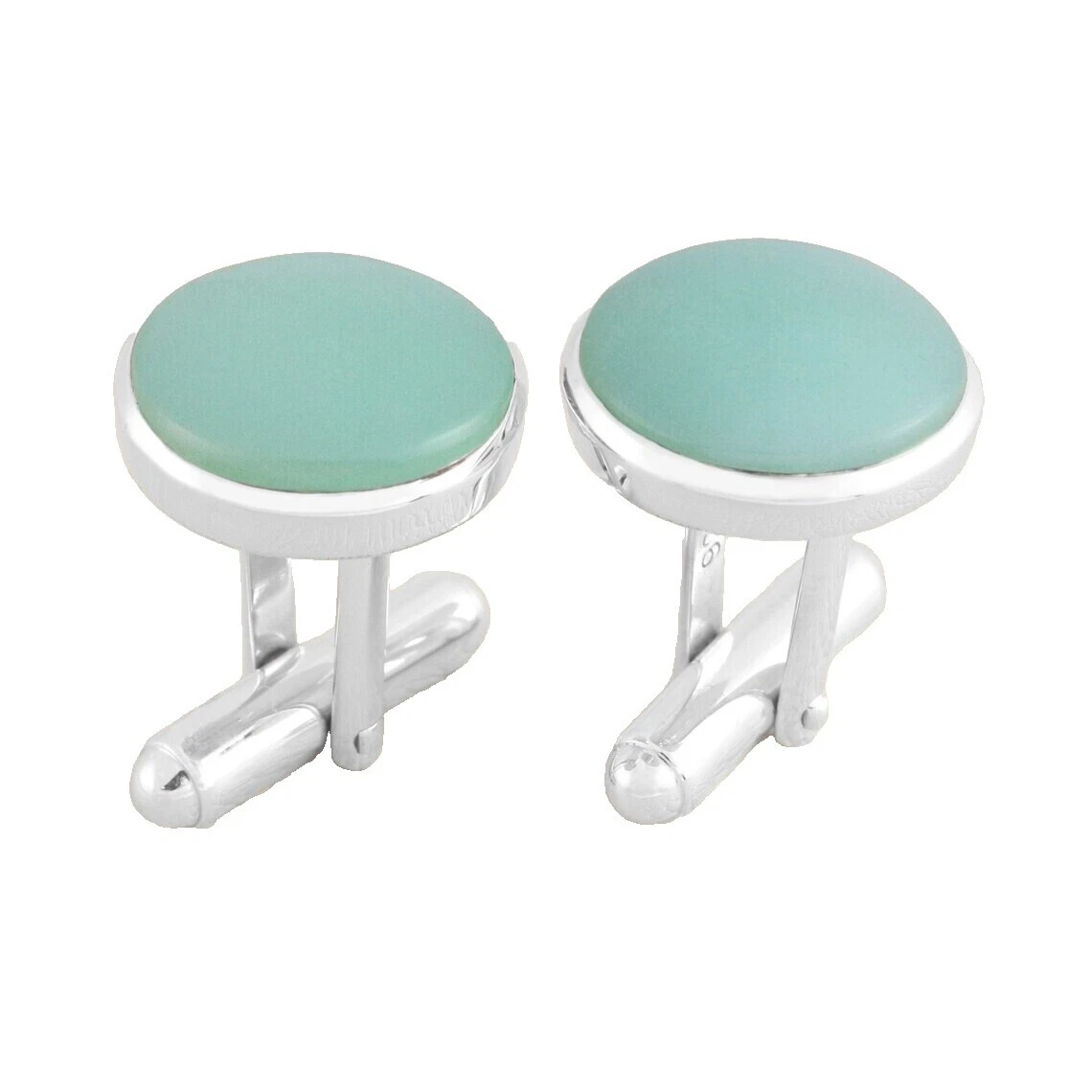 Crisoprasa joyas de plata de ley para hombres