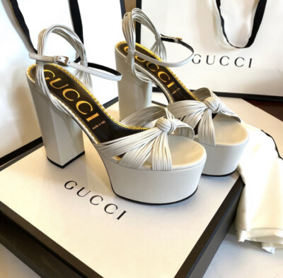 Gucci Crawford Knotted Platform Sandals sz 40.5 run small fit US 9.5 | eBay