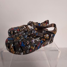 Mini Melissa Fisherman Mickey Mouse Black Rubber Sandals Size 8 Child