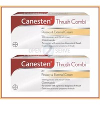 2 X Canesten Thrush Combi ( Pessary & External Cream )