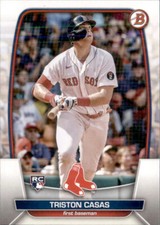 2023 BOWMAN PAPER CARD ROOKIE TRISTON CASAS BOSTON RED SOX #2. rookie card picture