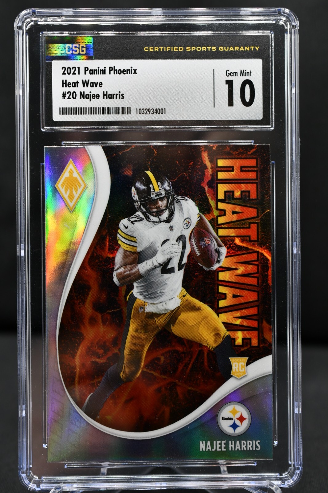 Najee Harris Panini Phoenix Heat Wave #20 Teal