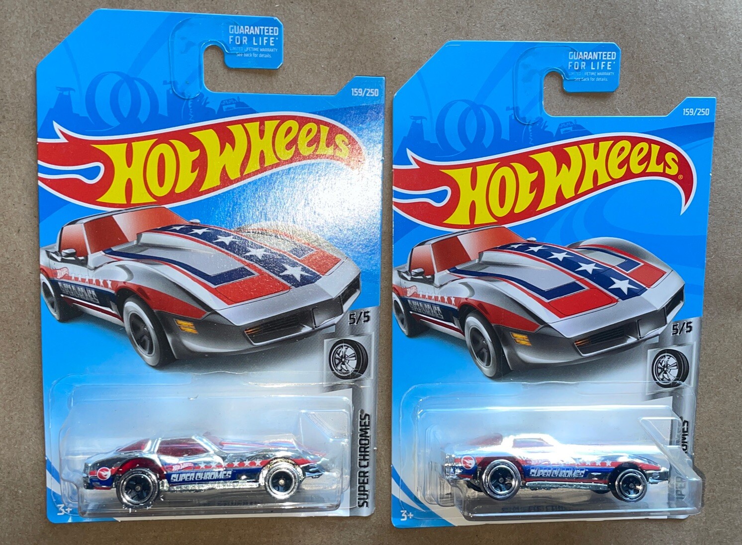 2019 Hot Wheels Treasure Hunt Corvette Stingray Chrome Lot2
