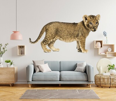 3D Süßer Leopard H829 Tier Wallpaper Wandbild Poster Wandaufkleber Abziehbild Ho