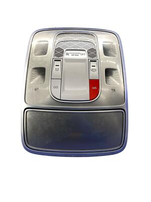 2022-2025 GENESIS GV70 FRONT OVERHEAD CENTER CONSOLE DOME MAP LIGHT LAMP SILVER