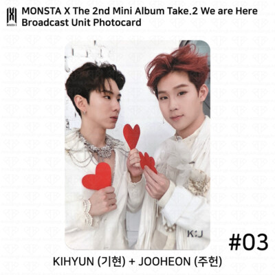 MONSTA X The 2nd Mini Album Take.2 We are Here Broadcast Photocard