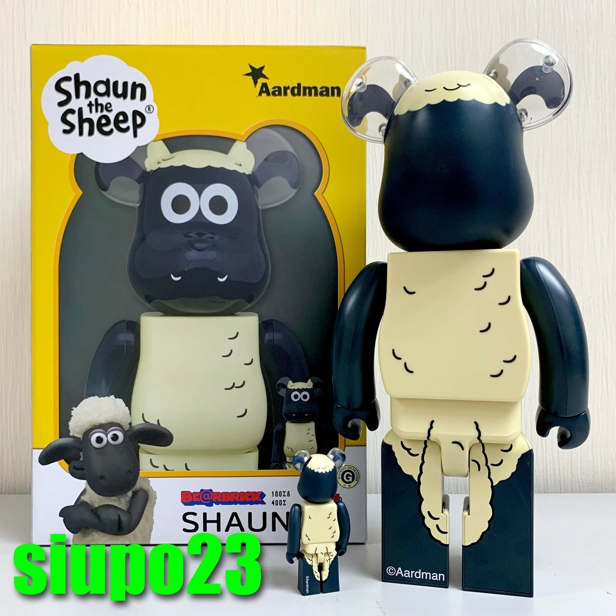 MEDICOM TOY - BE＠RBRICK Shaun「Shaun the Sheep」1000％ Shaun the Sheep 1000% Bearbrick by Medicom Toy | eBay