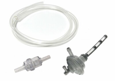 Yamaha Aerox Benzinhahn + Benzinfilter + Benzinschlauch klar