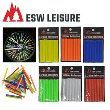 12 Pack Clip On Bicycle Wheel Spoke Reflectors Cycling Bike Reflective Tubes