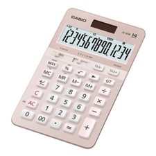 Casio Calculadora JS-40B Calculadora Función Fiscal Contador 14 Dígitos Rosa