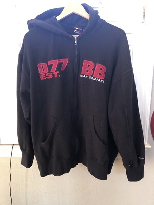 Vintage Y2K Bugle Boy Black Hoodie   XL  DC