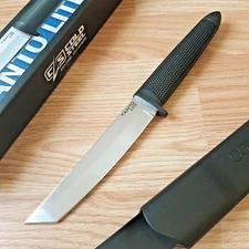Cold Steel Tanto Lite Fixed Knife 6" 4116 Steel Blade Black Kray-Ex Handle 20TL