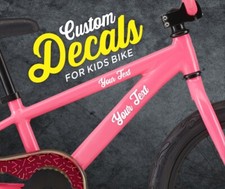 2x Decals For Kids Bike - 2x Personalized Kids Bike Decals - Custom Bike Decals 2x Decals For Kids Bike - 2x Personalized Kids Bike Decals - Custom Bike Decals