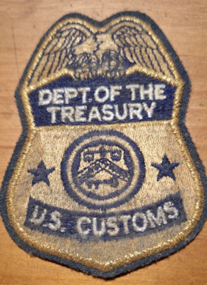 Vintage defunct US Customs - Dept of The Treasury Patch