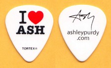 Black Veil Brides Ashley Purdy Signature I Heart Ash Guitar Pick - 2013 Tour