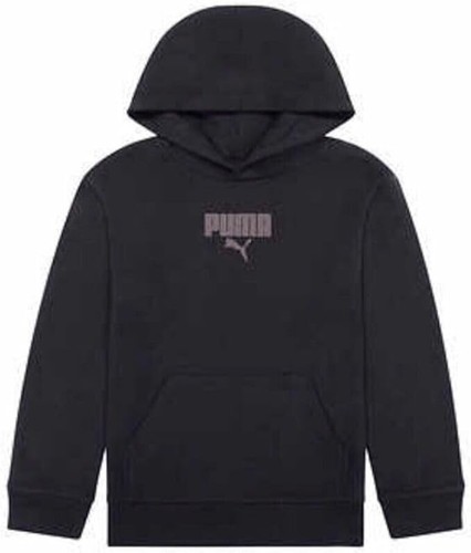 PUMA Boys Youth Fleece Pullover Hoodie Sweatshirt Black Large L 14/16