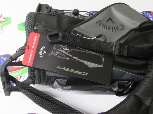 new callaway golf carry + double strap pencil/sunday bag charcoal/black - Picture 2 of 8