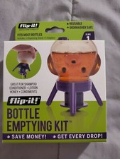 Flip-It Bottle Emptying Kit. Never lose product with this kit 