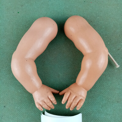 Antique Celluloid Schildkrot doll arms, for 47 cm K&R dolls, Kammer & Reinhardt
