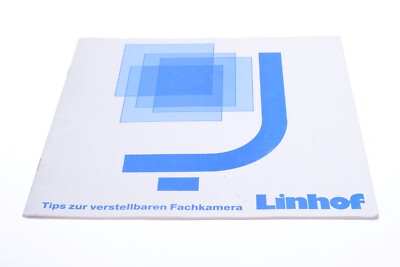   LINHOF TIPS FOR ADJUSTABLE CAMERA ORIGINAL PRODUCT GUIDE BROCHURE GERMAN 122