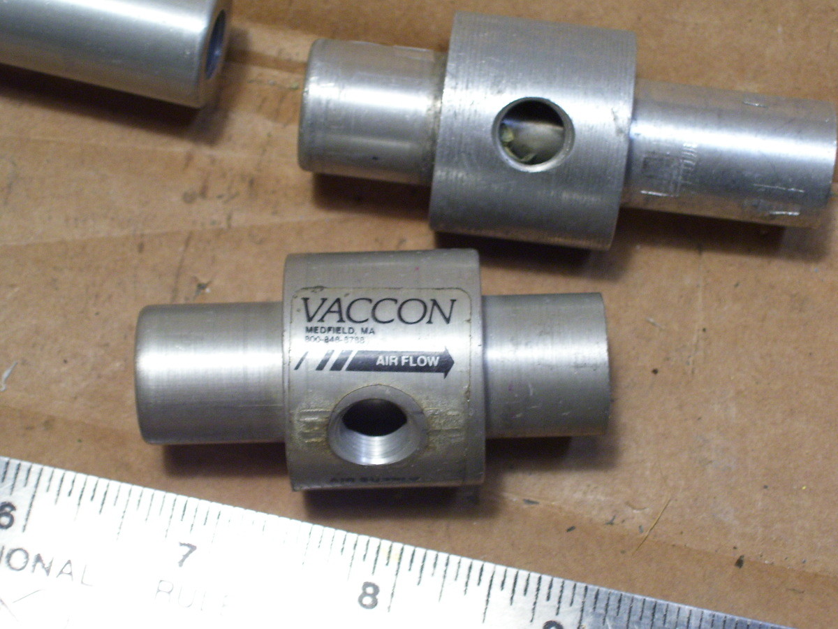 LOT 3PCS VACCON DF 23 MATERIAL CONVEYING AIR DRIVEN VACUUM PUMP 1/4