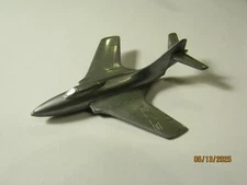 Vintage F9F-6 Hard Plastic Cereal Promo Airplane Bottom Hole Version 1950s